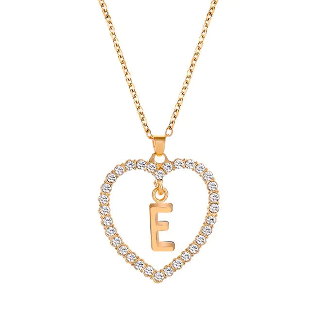 On My Heart - Initial Heart Necklace