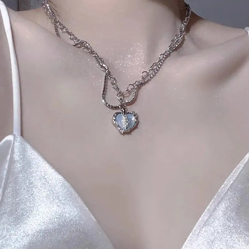 Grunge Heart - Heart Necklace