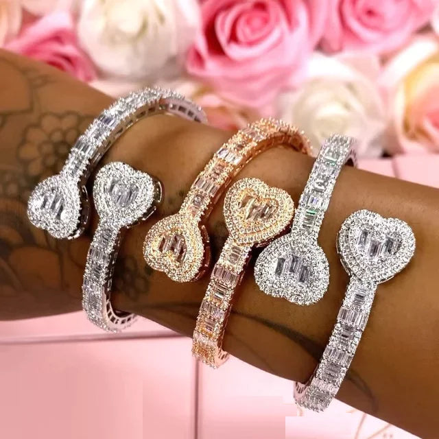 Iced Heart - Bracelet & Ring