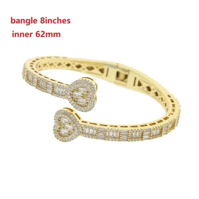 Iced Heart - Bracelet & Ring