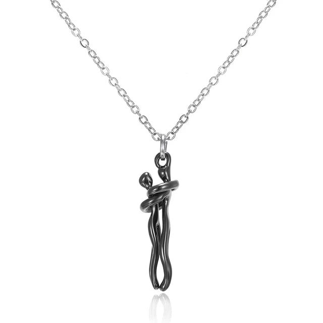 Never Letting Go - Hugging Necklace