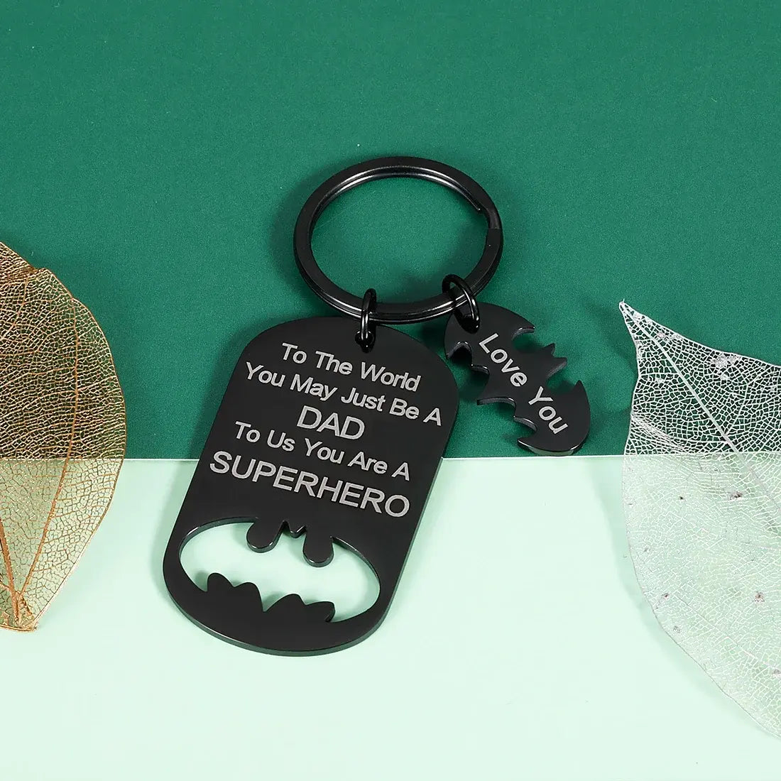 Superhero Dad - Batman Keychain